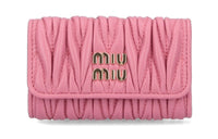 MIU MIU Leather Key Pouch Women's Pink