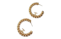CHANEL Earrings Women's Gold