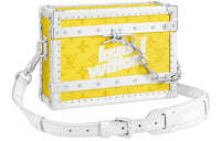 LOUIS VUITTON Canvas With Leather Small Hard Case Handheld Crossbody Bag Unisex Yellow