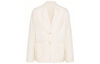 PRADA SS23 Business Suit Coat Men's Ivory
