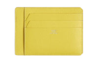 HERMES Evercolor Calfskin Card Holder Men's 9R Lime Lemon