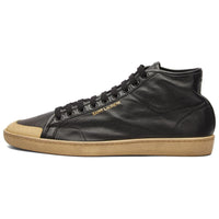 SAINT LAURENT Round Toe Lace-Up Sneakers