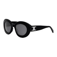 CELINE Acetate Oval Sunglasses Men's Black