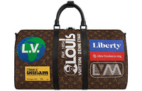 LOUIS VUITTON Keepall Bandouliere Monogram Logo Story 50 Brown