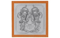 HERMES Silk Scarf Women's Orange