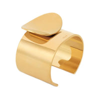 CELINE Petale Cuff In Brass With Gold Finish