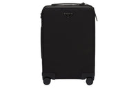 PRADA Fabric With Leather Suitcase Luggage Men's Black