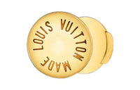LOUIS VUITTON Stud Earrings Unisex Gold