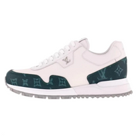 LOUIS VUITTON Run Away Low Top Casual Shoes Men's White Green