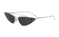 PRADA Irregular Shape Sunglasses Women's Silver