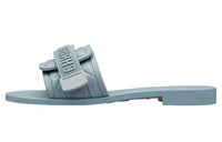 DIOR Diorevolution Rubber Sole Slide Slippers Women's Sky Blue
