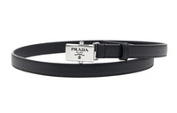 PRADA Fashion Minimalist Style Casual Smooth Buckle Men's Width: 1.5cm