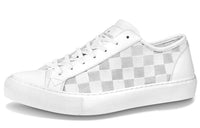LOUIS VUITTON Tattoo Low-Top Stylish Skateboarding Shoes Men's Gray White