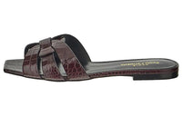 SAINT LAURENT Slide Slippers Women's Burgundy