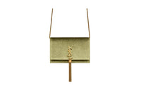 SAINT LAURENT KATE Velvet Crossbody Bag Shoulder Bag Chain Wallet Regular Women's Light Olive