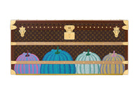 LOUIS VUITTON Yayoi Kusama Collaboration Coated Canvas Hard Case Unisex Brown