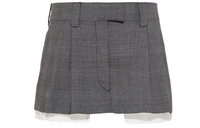 MIU MIU Prince Of Wales Check Mini Skirt