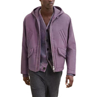 HERMES Jackets Coats Men's Purple