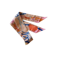 HERMES Silk Silk Scarves Women's Pink