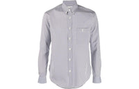 SAINT LAURENT Monogram Striped Shirt