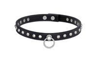 CELINE Calfskin Brass Nickel Necklaces Men's Black