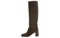 PRADA Knee-high Boots Women's Brown Green