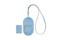 HERMES In The Loop Chamkila Goat Skin Cell Phone Pouch Large Size Women's Mint Green/Dark Blue