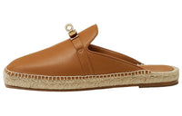 HERMES Wrap-toe Slippers Women's Brown