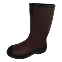 CHANEL Rain Boots Women's Burgundy