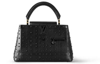 LOUIS VUITTON Capucines Cow Leather Shoulder Bag Crossbody Bag Handbag Medium Size Women's Black