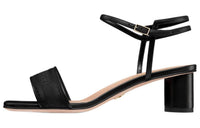DIOR Dway Open-Toe Buckle High Heel 5cm Women's Black