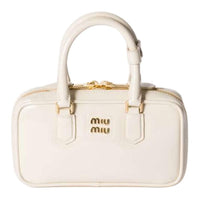 MIU MIU Arcadie Series Calfskin One Shoulder Handbag Mini Women's Ivory