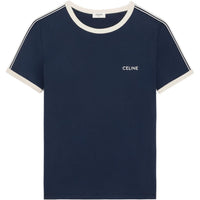 CELINE SS25 T Shirt Men's Marine Blue