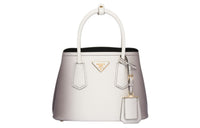 PRADA Leather Tote Bag Shopping Bag Shoulder Bag Crossbody Bag Handbag Mini Women's Gradient White