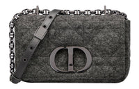 DIOR Felt Handheld Shoulder Bag, Crossbody Bag Trumpets Women's Gray