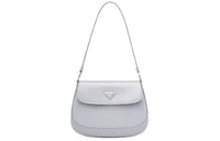 PRADA Cleo Shiny Leather Shoulder Bag Handbag Shoulder Bag Women's Cornflower Blue