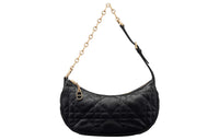 DIOR Sheepskin Shoulder Bag Dumpling Bag Handbag Shoulder Bag Women's Black