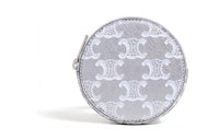CELINE Canvas Coin Purse Men's Silver/White