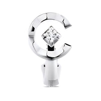 CHANEL 18K White Gold Clip-On Earrings Women's Silver