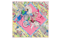 HERMES Silk Scarves Women's Fuchsia