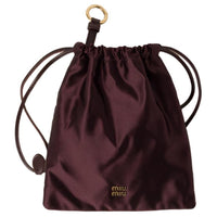 MIU MIU Satin Clutch Women's Briarwood