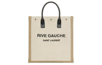 SAINT LAURENT Canvas Tote Bag, Shopping Bag, Handbag Men's Beige