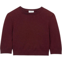 SAINT LAURENT SS25 Sweater Women's Burgundy