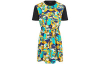 LOUIS VUITTON Short Sleeved Dress Women's Multicolor