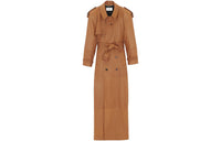 SAINT LAURENT Trench Coat Women's Brown
