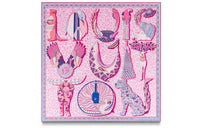 LOUIS VUITTON Silk Scarves Women's Pink