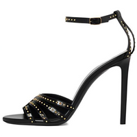 CELINE SHARP Strap Sandals 11cm Women's Black