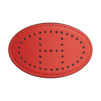 HERMES Calfskin Hair Clips Women's Orange Red