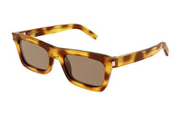 SAINT LAURENT Acetate Rectangular Sunglasses Women's Yellow
