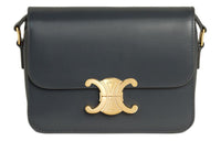 CELINE Triomphe Arc De Triomphe Cow Leather Tofu Bag, Crossbody Bag, Shoulder Bag Women's Stone Gray